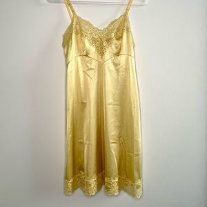 Vintage Gold Lace Slip